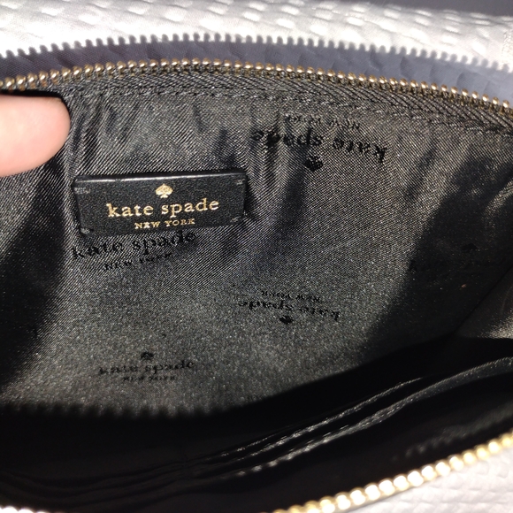 Kate Spade Staci Medium Black L-Zip Wristlet - Picture 9 of 10